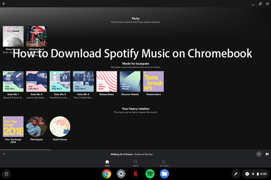 spotify chromebook