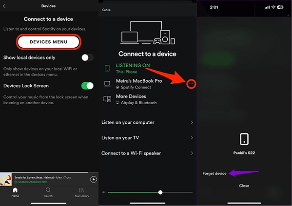 remove devices from spotify for spotify download limit