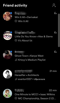 block someone on spotify from friend activity on mobile