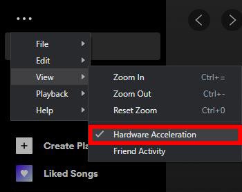 turn off spotify hardware acceleration on windows