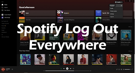 spotify log out everywhere