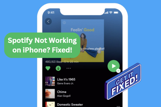 spotify not working on iphone