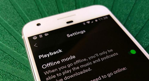enable and disable spotify offline mode