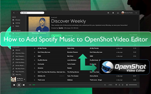 spotify music to openshot