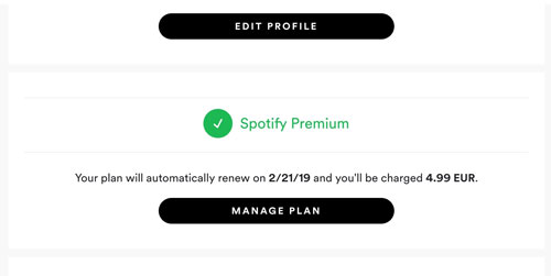 check spotify premium subscription status on iphone