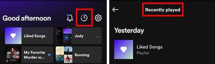 how to see spotify listening history mobile