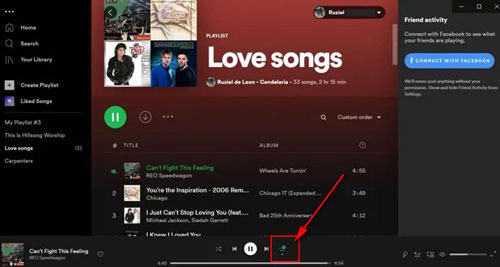 repeat songs on spotify desktop