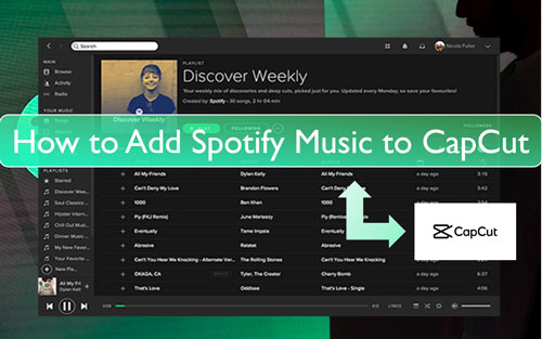 how to add music to capcut from spotify