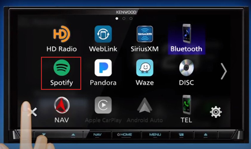 kenwood connect spotify by bluetooth