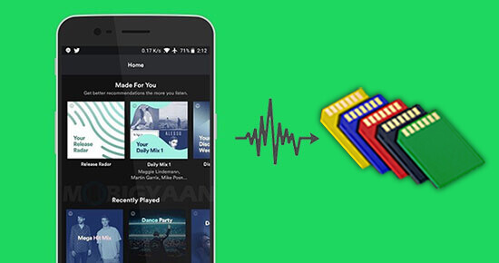 move spotify to sd card