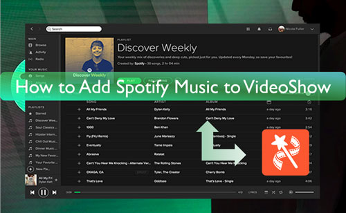 add spotify music to videoshow