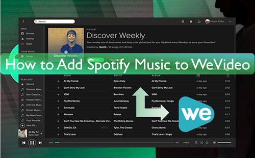 add spotify music to wevideo video editor