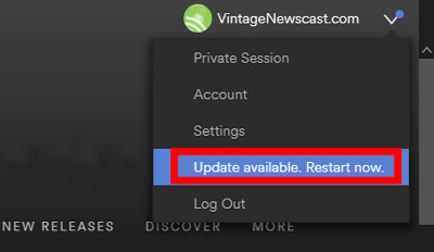 update spotify on desktop