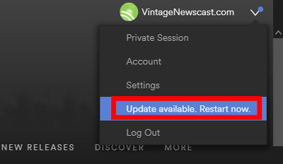 update spotify app on desktop