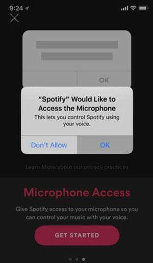spotify voice search on iphone