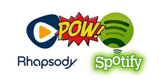 spotify vs rhaapsody