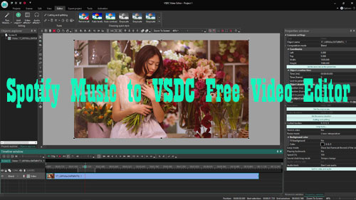 import spotify music to vsdc free video editor