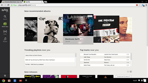 spotify web player chromebook