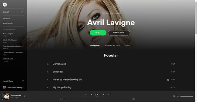 spotify web player not working