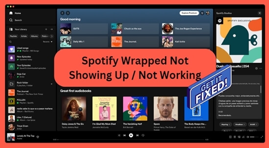 spotify wrapped not working