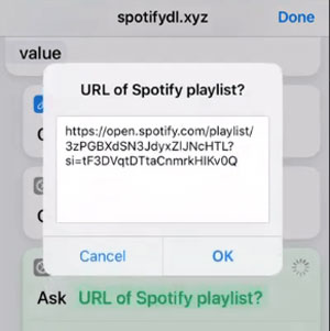 spotifydl shortcut download spotify playlist to mp3