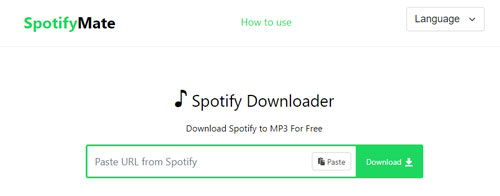 paste spotify songs to spotifymate