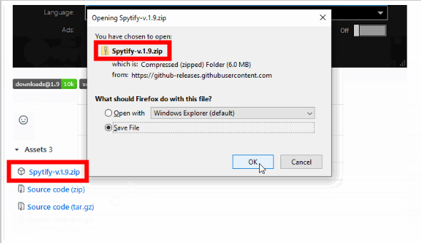 spytify on github