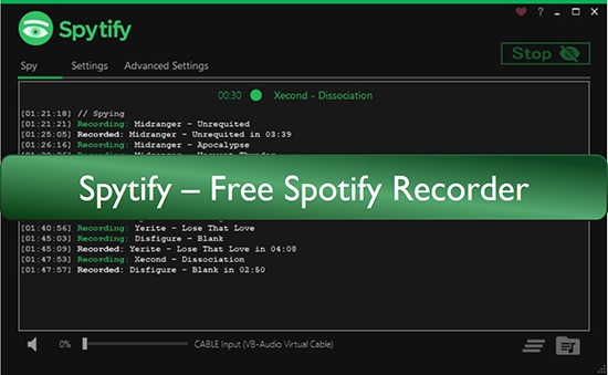 record music from spotify free by spytify