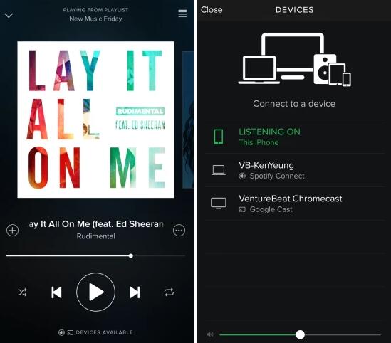 spotify chromecast on mobile