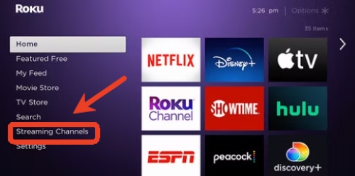 streaming channels roku