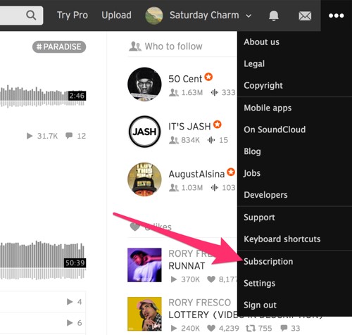 subscription soundcloud