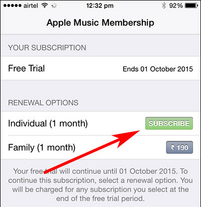 switch to apple music individual