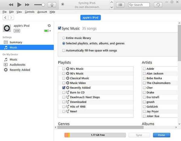 transfer music from youtube to ipod with itunes