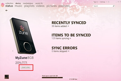 transfer itunes video to zune