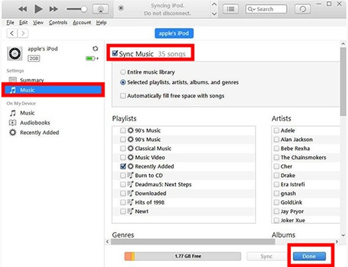 put spotify music on ipod