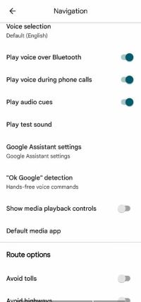 tap show media playback controls on google maps
