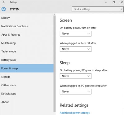 choose sleep setting for tidal sleep timer