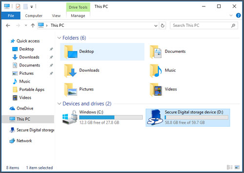 transfer spotify to sd card on windows pc