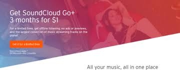 three months soundcloud go plus trial