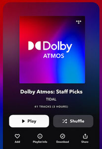 listen to dolby atmos on tidal on mobile