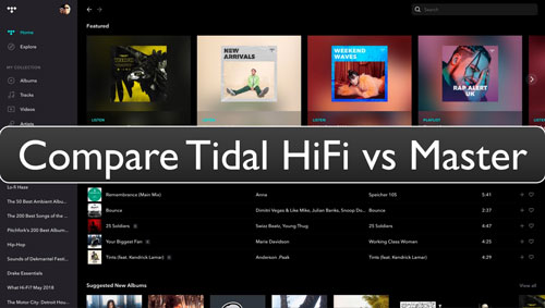 tidal hifi vs master