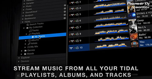stream tidal music on rekordbox