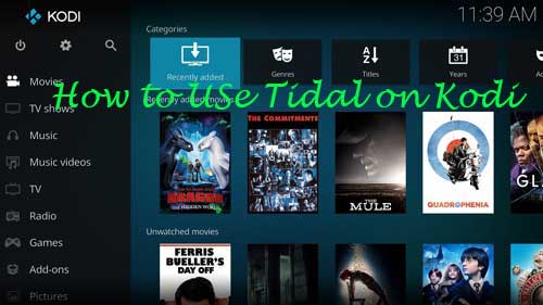 tidal on kodi