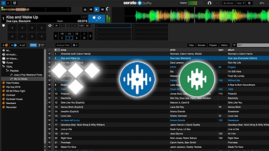 dj with tidal on serato
