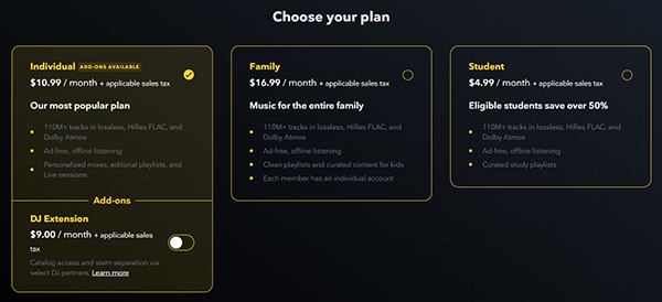 tidal plan