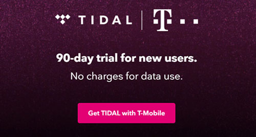 tidal 3 months free trial by t mobile