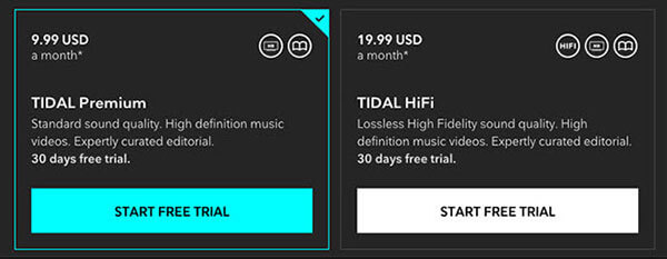 tidal hifi vs premium