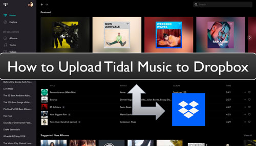 tidal music to dropbox