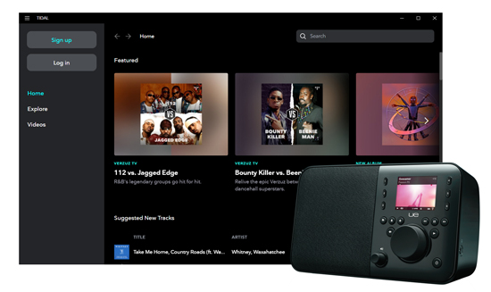 play tidal on squeezebox