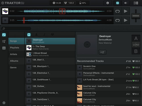 use traktor dj with apple music